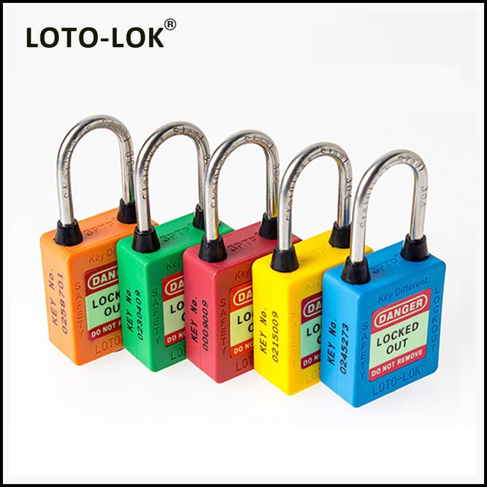 PLASTIC SAFETY LOCKOUT PADLOCKS